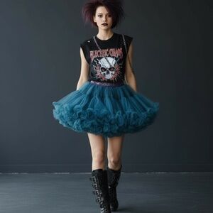 💙 Teal Flirt Skirt – Fun, Flowy & Stage-Ready Style! 💙